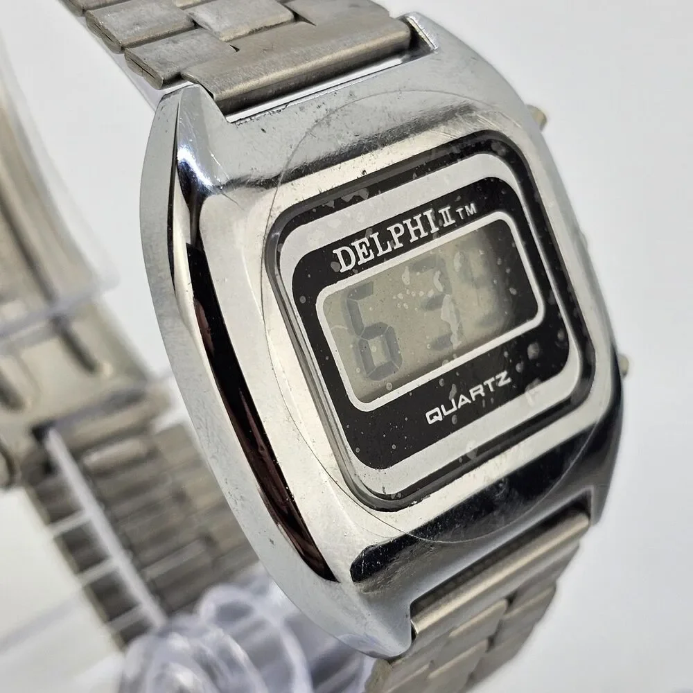 VTG 35MM‎ Delphi Digital Men's Watch Gray Band 7